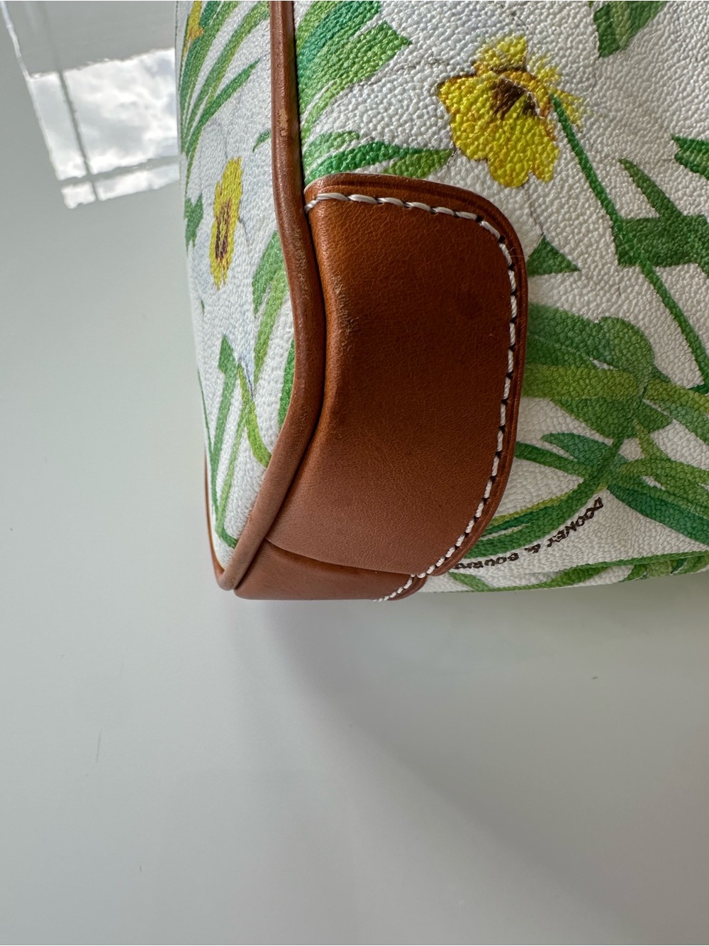 Dooney & Bourke Daffodil Becca Shoulder Bag White Floral Leather Trim J9856886 - Picture 14 of 16